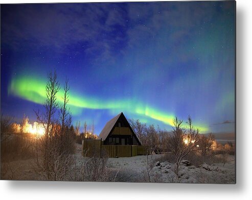 Iceland Metal Print featuring the photograph Life in a Christmas Card by Christopher Mathews