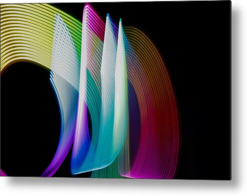 Light Painting Milwaukee Wi Wisconsin New York Metal Print featuring the photograph Light Painting by Windshield Photography