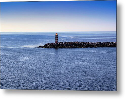 Sea Metal Print featuring the photograph Lighthouse by MPhotographer