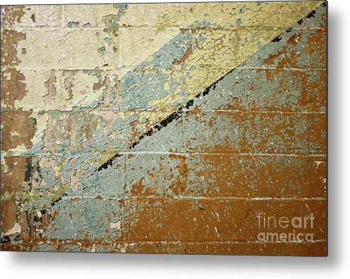 Wall Metal Print featuring the photograph Line on a Wall by Flavia Westerwelle
