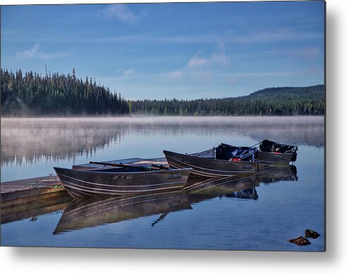 Morning Metal Print featuring the photograph Little Boats by Loyd Towe Photography