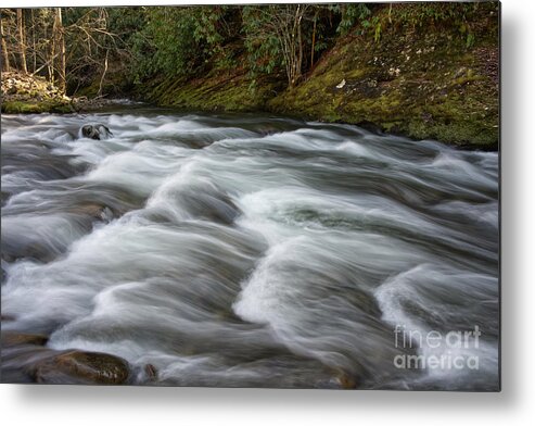 Smokies Metal Print featuring the photograph Little River Rapids 21 by Phil Perkins