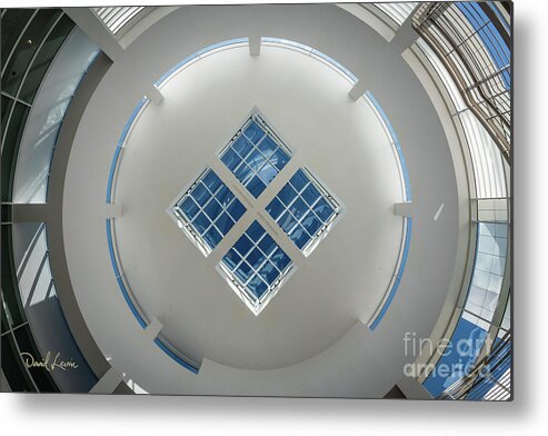 Brentwood Metal Print featuring the photograph Looking Up at the Ceiling Art at the Getty by David Levin