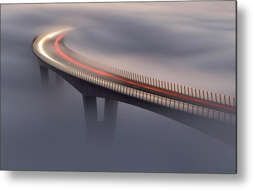 Slovenia Metal Print featuring the photograph Lost Highway IV by Piotr Skrzypiec