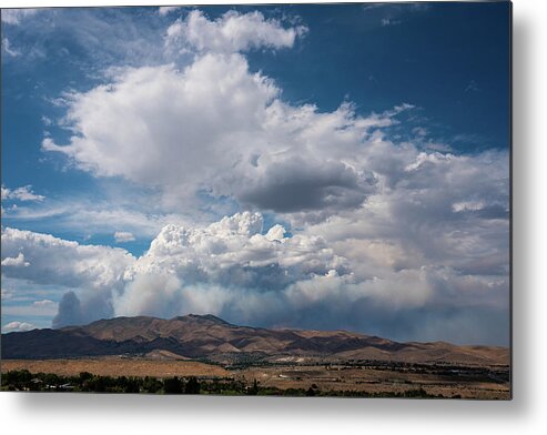 Wildfire Metal Print featuring the photograph Loyalton Wildfire by Ron Long Ltd Photography