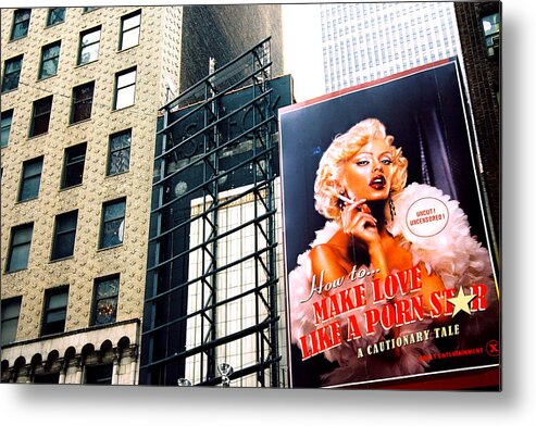 New York Metal Print featuring the photograph Make Marilyn by Claude Taylor