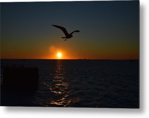 Mallory Metal Print featuring the photograph Mallory Square Sunset by Monika Salvan