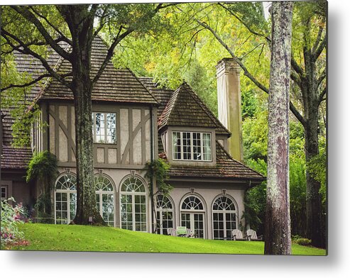 Manor House Metal Print featuring the photograph Manor House in Autumn by Mary Ann Artz