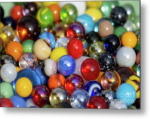 Marble Metal Print featuring the photograph Marbles by Vivian Krug Cotton