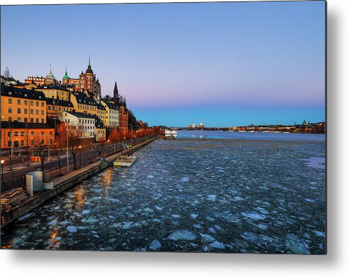 Architecture Metal Print featuring the photograph Marieberg Stockholm by Alexander Farnsworth