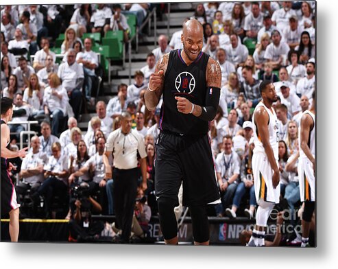 Marreese Speights Metal Print featuring the photograph Marreese Speights by Andrew D. Bernstein