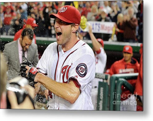 People Metal Print featuring the photograph Max Scherzer by Greg Fiume