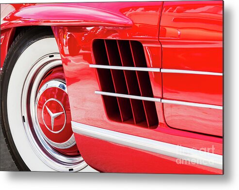 1961 Mercedes Benz 300 Sl Metal Print featuring the photograph Mb 300 Sl by Dennis Hedberg