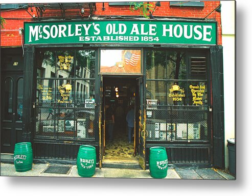 Travel Metal Print featuring the photograph McSorley's by Claude Taylor