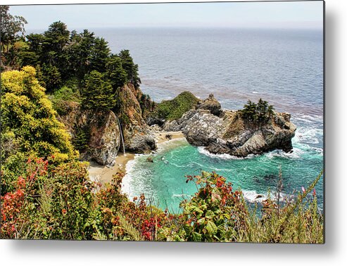 Mcway Cove Metal Print featuring the photograph McWay Falls 2 by Judy Vincent