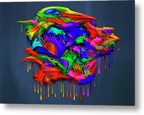 Photography Metal Print featuring the photograph Melting Color by Paul Wear