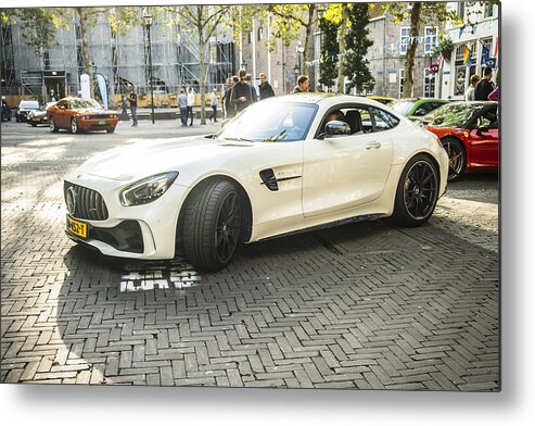 People Metal Print featuring the photograph Mercedes-AMG GT sports car by Sjo