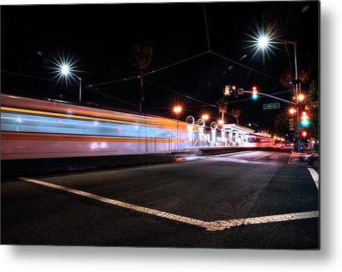 Los Angeles Metal Print featuring the photograph Metro in Motion by David Kleeman