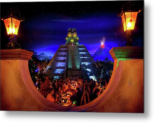 Wdw Metal Print featuring the photograph Mexico Pavilion at Epcot by Mark Andrew Thomas