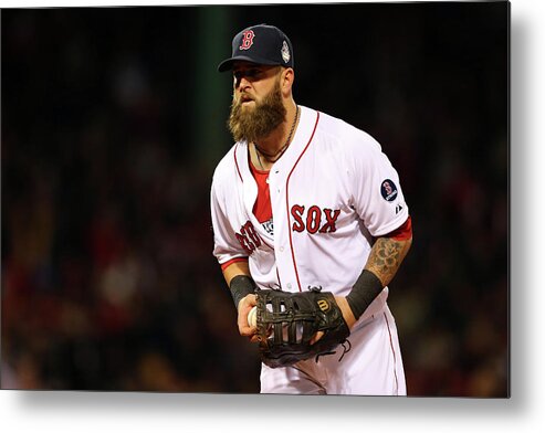 Game Two Metal Print featuring the photograph Mike Napoli by Elsa