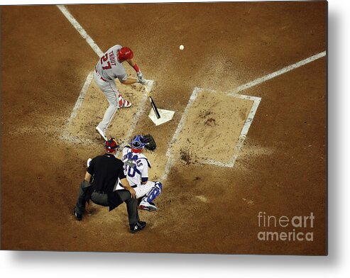 People Metal Print featuring the photograph Mike Trout by Win Mcnamee