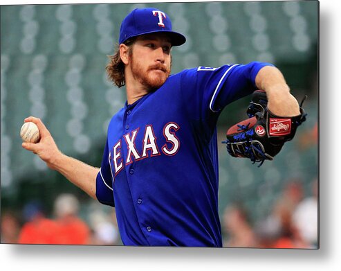 American League Baseball Metal Print featuring the photograph Miles Mikolas by Rob Carr