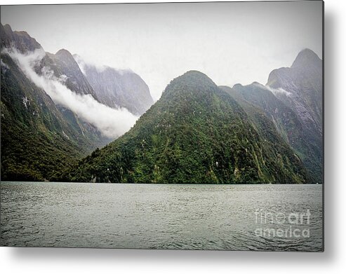 Mountains Metal Print featuring the photograph Milford Sound, New Zealand #10 by Elaine Teague