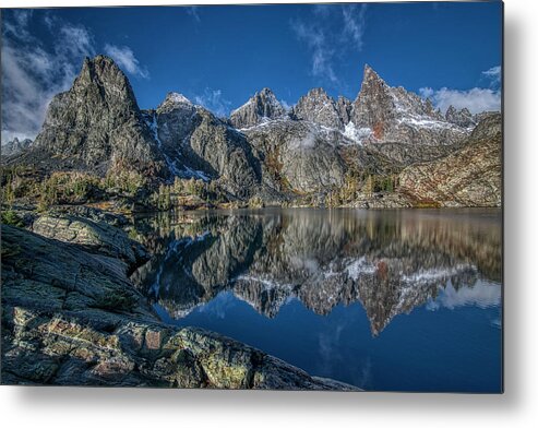 Landscape Metal Print featuring the photograph Minaret Lake by Romeo Victor