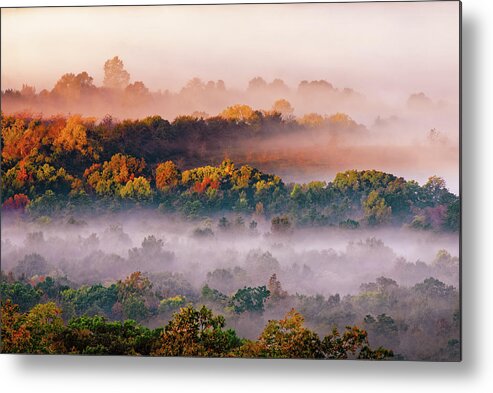 Hughes Mountain Conservation Area Metal Print featuring the photograph Misty Valley by Robert Charity