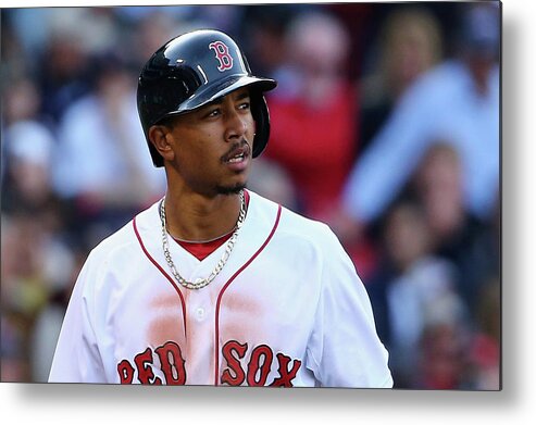 People Metal Print featuring the photograph Mookie Betts by Maddie Meyer