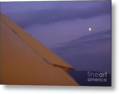 Moon Metal Print featuring the photograph Moonlight sky by Riccardo Mottola