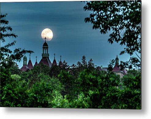 Dunwoodie Metal Print featuring the photograph Moonrise over Yonkers by Kevin Suttlehan