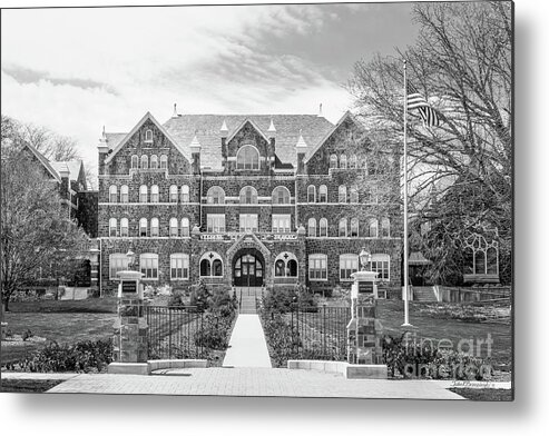 Moravian College Metal Print featuring the photograph Moravian University Comenius Hall by University Icons