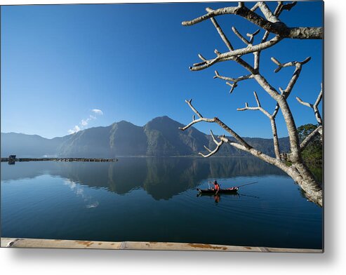 Tranquility Metal Print featuring the photograph Morning at Lake Batur by Shaifulzamri