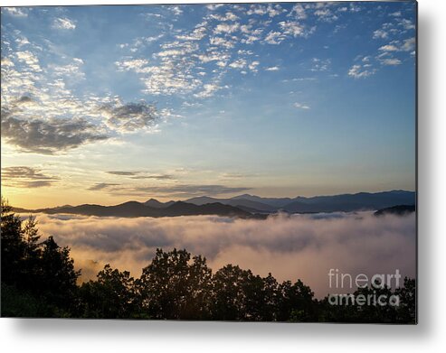Tennessee Metal Print featuring the photograph Morning on the Foothills Parkway 4 by Phil Perkins
