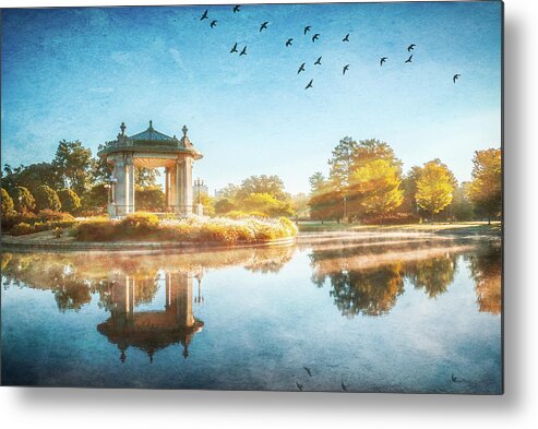 Nathan Frank Bandstand Metal Print featuring the photograph Morning Rays by Randall Allen