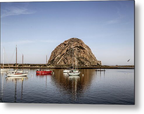 California Metal Print featuring the photograph Morro Bay by Alberto Zanoni