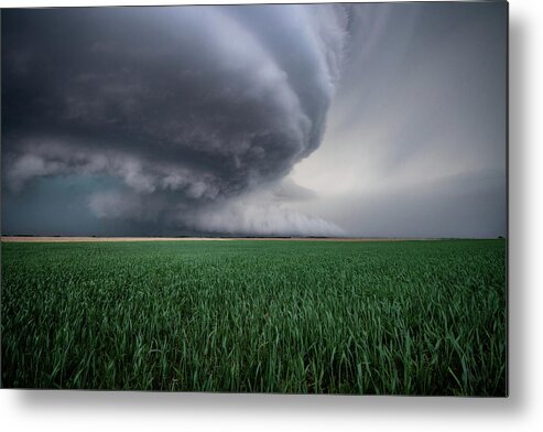 Mesocyclone Metal Print featuring the photograph Mothership Storm by Wesley Aston