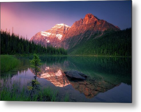 Mountains Metal Print featuring the photograph Mountain Reflections #4 by Henry w Liu
