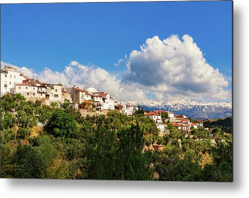Mountain Village Metal Print featuring the photograph Mountain village in Spain by Tatiana Travelways