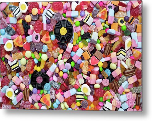 Sweets Metal Print featuring the photograph Multicoloured Sweets by Tim Gainey