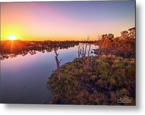 Murray River Metal Print featuring the photograph Murray Sunrise by Andrew Dickman