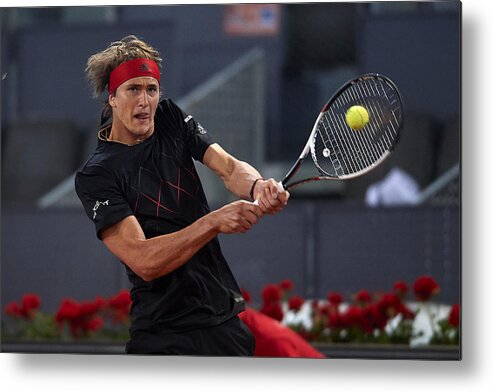 Tennis Metal Print featuring the photograph Mutua Madrid Open - Day Seven by Quality Sport Images