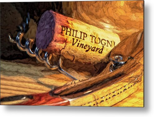 Wine Metal Print featuring the photograph Napa Valley Popped Cork by David Letts