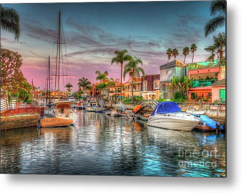 Naples Canals Metal Print featuring the photograph Naples Canal Treasure Island by David Zanzinger