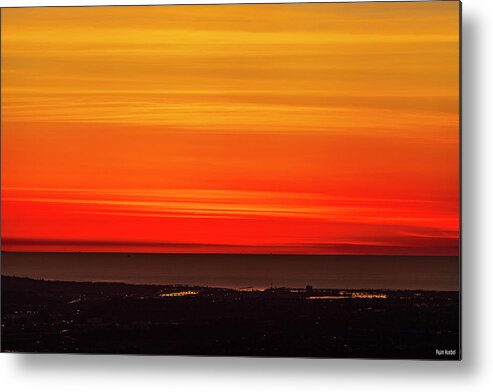 Sunset Metal Print featuring the photograph Natural Painting by Ryan Huebel