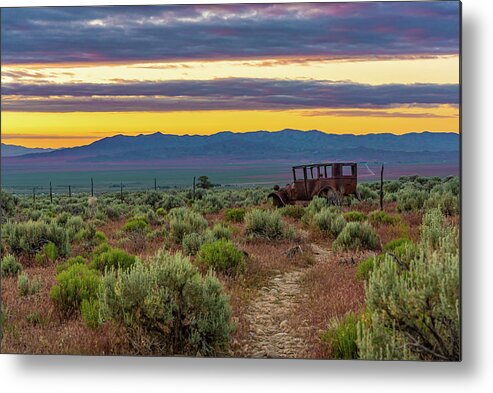 Great Basin Metal Print featuring the photograph Nevada Sunrise by Erin K Images