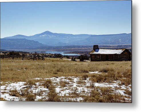 Lake Metal Print featuring the photograph New Mexico Skyline #2 by Steve Templeton