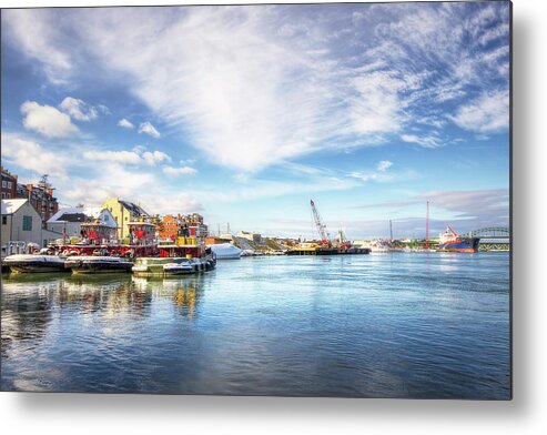 New Years Metal Print featuring the photograph New Years in Portsmouth NH by Eric Gendron