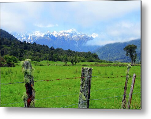 Mountains Metal Print featuring the photograph New Zealand Mountains by Rick Wilking